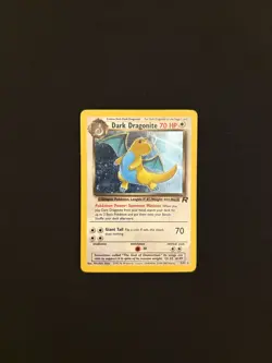 Pokemon TCG Dark Dragonite 5/82 Team Rocket Holo Rare Unlimited WOTC Vintage - Image 1