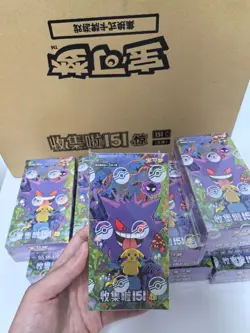 2025New@Hot Pokemon TCG S-Chinese Collection 151C3.0 Surprise Slim Booster Box = - Image 1
