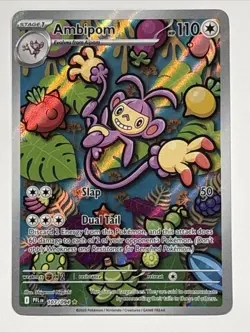 Ambipom 107/094 Me02: Phantasmal Flames Holo Pokemon TCG NM/MINT - Image 1