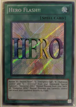YuGiOh Hero Flash!! Secret Rare RYMP-EN027 - Image 1