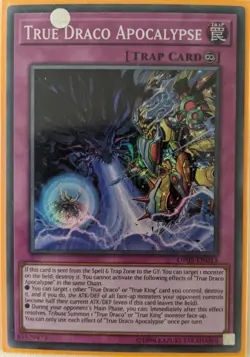 YuGiOh True Draco Apocalypse Super Rare OP05-EN013 - Image 1