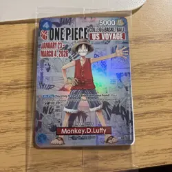 One Piece Monkey D. Luffy US Voyage College Basketball Card Rutgers 1/23 IN HAND - Image 1