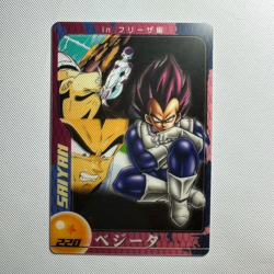 S1825 Vegeta 220 Japanese Dragon Ball x Morinaga Wafer Clear Card - Image 1