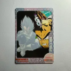 S1825 Vegeta 220 Japanese Dragon Ball x Morinaga Wafer Clear Card - Image 2