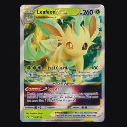 Leafeon VSTAR 014/159 Crown Zenith Holo Rare VSTAR Pokemon TCG NM - Image 1