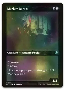 Markov Baron (Foil Etched) #114 (NM) March of the Machine MAT Magic MTG - Image 1
