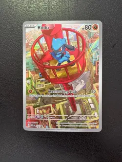 Riolu MEP 010 Black Star Promo Pokemon Card - NM - Image 1