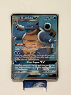 Blastoise GX SM189 Sun & Moon Black Star Promo Pokemon Card LP - Image 1