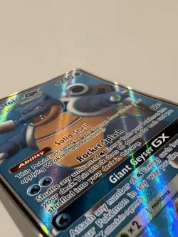 Blastoise GX SM189 Sun & Moon Black Star Promo Pokemon Card LP - Image 3
