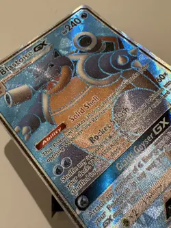 Blastoise GX SM189 Sun & Moon Black Star Promo Pokemon Card LP - Image 4