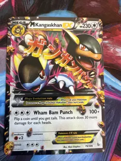 Pokemon TCG Mega Kangaskhan-EX Flashfire Holo Card 79/106 NM - Image 1