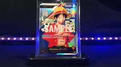1 of 3 Doujin Dojo Secret Rare Monkey D Luffy One Piece Trading Card Holo Custom - Image 1