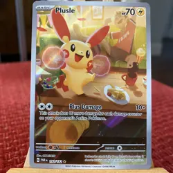 Pokemon Card Plusle 193/182 Paradox Rift Illustration Rare Near Mint - Image 1