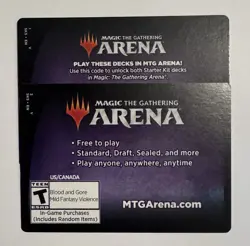 MAGIC MTG ARENA CODE CARD STARTER KIT 2022 ARENA DECK - 2x Decks- Email - Image 1