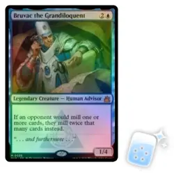 FOIL BRUVAC THE GRANDILOQUENT Ravnica Remastered Magic MTG MINT CARD - Image 1