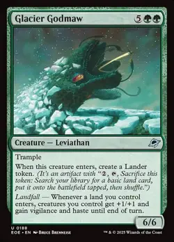 [MTG] Glacier Godmaw (Foil) (0188) (EOE) NM - Image 1