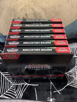 Pokemon TCG Prismatic Evolutions Sealed Poster Collection Lot of (6) - BRAND NEW - Image 1