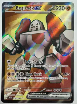Pokemon TCG Regirock ex 214/182 Sv10: Destined Rivals Holo Ultra Rare NM/M - Image 1