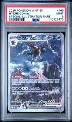 Hydreigon Ex 169/086 PSA 9 Special Illustration Rare SIR White Flare Pokemon - Image 1