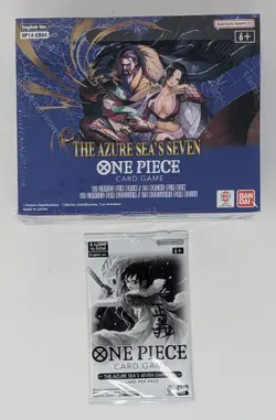 NEW ONE PIECE TCG THE AZURE SEA'S SEVEN BOOSTER BOX + 1 DASH PACK OP-14 ENGLISH - Image 1