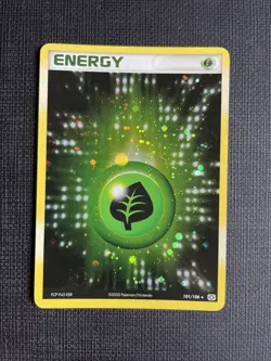 Grass Energy - 101/106 - Holo Rare - EX emerald Pokemon Card 2005 - LP/NM - Image 1
