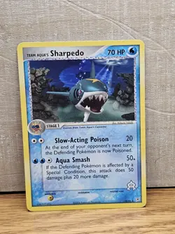 Team Aqua’s Sharpedo 18/95 EX Team Magma vs Team Aqua Non-Holo Rare Pokemon Card - Image 1