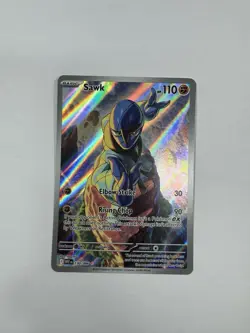 Pokemon TCG - Sawk 130/086 Illustration Rare - White Flare - Image 1
