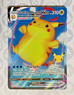 Surfing Flying Pikachu VMAX 009/025 007/025 SET of 2 Pokemon TCG Celebrations NM - Image 2