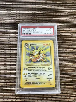 2002 Pokemon PSA 10 Jolteon Legendary Collection Holo GEM MINT - Image 1