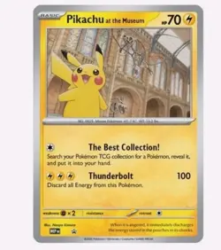 Pikachu At The Museum, Pokemon X Natural History Museum Jumbo Promo - Sealed - Image 1