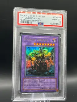 🐉🐲 Yugioh! Gatling Dragon FET-EN035 Flaming Eternity-1st Edition Ultra Rare - Image 1