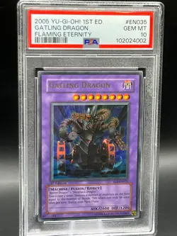 🐉🐲 Yugioh! Gatling Dragon FET-EN035 Flaming Eternity-1st Edition Ultra Rare - Image 2