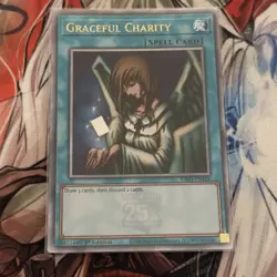 YUGIOH GRACEFUL CHARITY RA03-EN116 QUARTER CENTURY RARE NEAR MINT - Image 1
