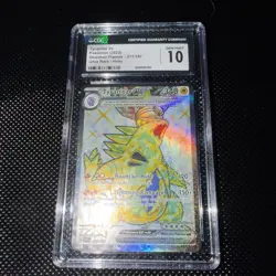 CGC 10 Gem Mint Tyranitar ex 211/197 SAR Obsidian Flames OBF ENG Pokemon Card - Image 1