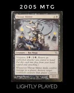 Throat Slitter Betrayers of Kamigawa Lightly Played MTG Magic the Gathering 2005 - Image 1
