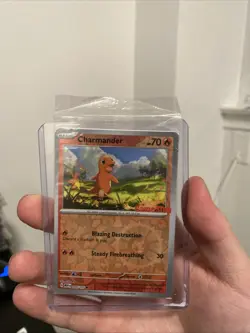 Charmander - 004/165 - Pokemon 151 GameStop Exclusive Holo Rare Card SEALED NM - Image 1