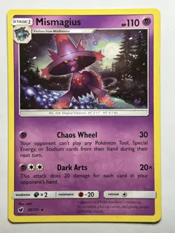 Mismagius SM - Crimson Invasion 40/111 MP-LP Pokemon Card - Image 1