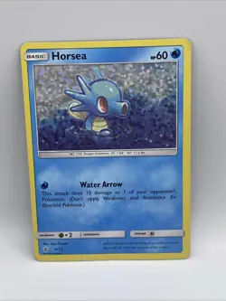 Pokemon TCG Horsea McDonald's Promos 2018 3/12 Holo Promo - Image 1