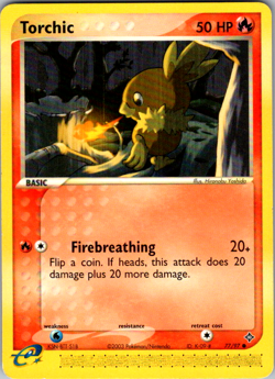 Torchic Common - ex Dragon 77/97 2003 NM Pokemon - Image 1