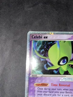 Celebi ex (Holo) 017/017 Pop Series 2 Holo Pokemon SWIRL - Image 2