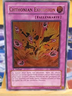 Chtonian Explosion EEN-DE050 Ultimate Rare Deutsch EX 1st YUGIOH - Image 1