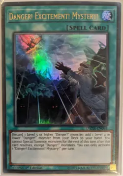 YuGiOh Danger! Excitement! Mystery! Ultra Rare 1st Edition DANE-EN083 - Image 1