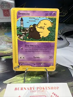 Drowzee 74b/147 - Aquapolis - Vintage WOTC era E-Reader Pokemon Card Free Ship - Image 2