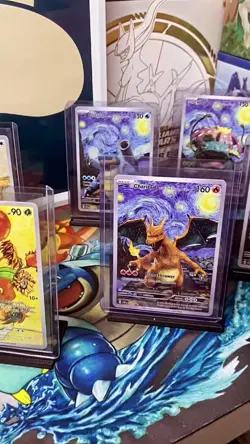 SALE! | Charizard with The Starry Night | V. Gogh Pokemon Cards | #5 | Rd. Des. - Image 4