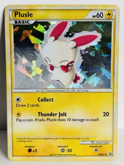 Plusle HGSS Promos HGSS16 Holofoil Pokemon Card Shattered Foil - Image 1