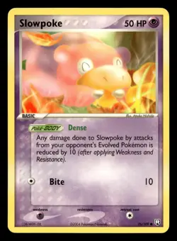 Slowpoke 76/109 Common Team Rocket Returns Pokemon NM - Image 1