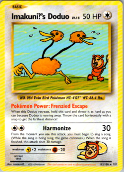 ImakuniU's Doduo Secret Rare XY - Evolutions 112/108 Pokemon - Image 1