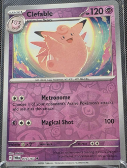 Clefable 079/167 Reverse Holo Twilight Masquerade TWM NM/M Pokemon TCG - Image 1
