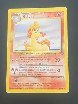 CARTE POKEMON GALOPA 44/64 FR PEU COMMUNE WIZARDS JUNGLE - BE - Image 1