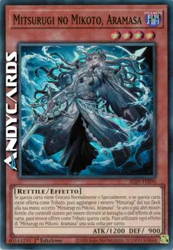 MITSURUGI NO MIKOTO, ARAMASA • Super R • ALIN IT090 • 1Ed • Yugioh! • ANDYCARDS - Image 1